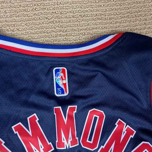 NIKE Philadelphia 76ers City Edition Dri-fit Nba Swingman Jersey In College Navy - Picture 6 of 6